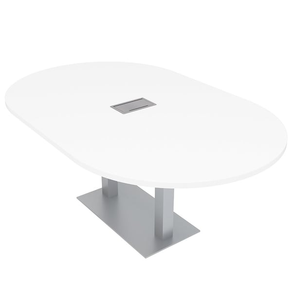 45.25 in W, 71.5 in L, 29 in H, Engineered Wood Top, White